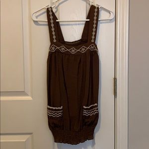 Light weight scrunch tank top